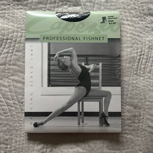 Capezio Professional Fishnet Tights Black Size S/M,  NWT